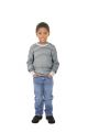 FRENCH TERRY STRIPE - NAVY/ECRU