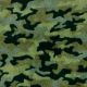 FAUX FUR CAMOUFLAGE - ARMY GREEN