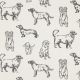 CANVAS DOGS - ECRU / GREY