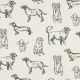 CANVAS DOGS - ECRU / GREEN
