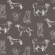 CANVAS DOGS - GREY