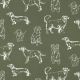 CANVAS DOGS - GREEN
