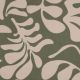 CANVAS VINTAGE LEAVES - ARMY GREEN