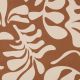 CANVAS VINTAGE LEAVES - COGNAC