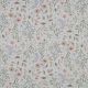 FINE POPLIN DIGITAL FLOWERS - WHITE