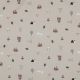 FINE POPLIN GOTS SWEET BEARS - TAUPE