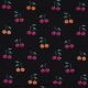 JERSEY GLITTER CHERRIES - BLACK