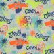 JERSEY MELANGE NEON GRAFFITI - ECRU MELANGE