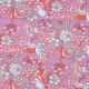 FRENCH TERRY ABSTRACT FLOWERS - PURPLE