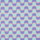FRENCH TERRY ABSTRACT FLOWERS - BLUE