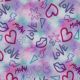 JERSEY DIGITAL GIRLY GRAFFITI - LIGHT LAVENDER