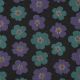 JERSEY MELANGE GLITTER BIG FLOWERS - ANTHRACITE MELANGE