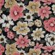 ROSELLA STRETCH DIGITAL FLOWERS - BLACK