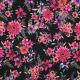 COTTON SATIN DIGITAL FLOWERS - BLACK