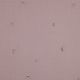 DOUBLE GAUZE EMBROIDERY STARS - SOFT ROSE