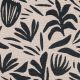 GOBELIN LEAVES ABSTRACT - ECRU / BLACK