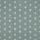 DOUBLE GAUZE JACQUARD HEARTS - SAGE