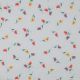 COTTON VOILE EMBROIDERY FLOWERS - MULTI COLOUR
