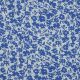 COTTON EMBROIDERY FLOWERS - LIGHT COBALT
