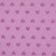 COTTON TOWELING KNIT HEARTS - LILAC