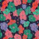 STEPPED FLOWERS - NAVY