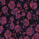 JACQUARD FLOWERS - BLACK / FUCHSIA