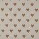 KNITTED JACQUARD LUREX HEARTS - NATURAL
