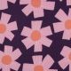 COTTON VOILE SUNNY DAYS NERIDA HANSEN - DARK PURPLE