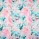 COTTON SATIN DIGITAL JAPENESE ANEMONE NERIDA HANSEN - PINK / PETROL