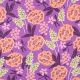 FINE POPLIN FRESH FLOWERS NERIDA HANSEN - PURPLE