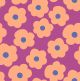 FINE POPLIN BIG FLOWER NERIDA HANSEN - MAGENTA