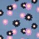 BABYCORD FLOWERS - JEANS