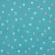 BABYCORD FOIL HEARTS - PETROL