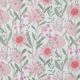 FINE POPLIN DIGITAL FLOWERS - WHITE