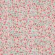 FINE POPLIN DIGITAL FLOWERS - WHITE / RED