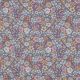 FINE POPLIN GOTS FLOWERS - PURPLE