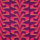 COTTON SATIN ABSTRACT FLOWERS - DARK PURPLE