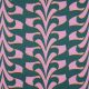 COTTON SATIN ABSTRACT FLOWERS - DARK GREEN