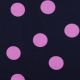 FLANNEL DOTS - NAVY