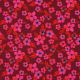 JERSEY DIGITAL FLOWERS - PINK / RED