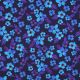 JERSEY DIGITAL FLOWERS - BLUE / PURPLE