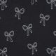 JERSEY MELANGE GLITTER BOWS - INDIGO MELANGE