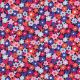 JERSEY FLOWERS - BLUE / RED