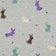 JERSEY MELANGE BUNNIES - LIGHT GREY MELANGE