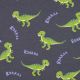 JERSEY MELANGE DINOSAURS - INDIGO MELANGE