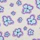 JERSEY MELANGE FLOWERS - ECRU MELANGE