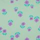 FRENCH TERRY FLOWERS - MINT