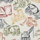 FRENCH TERRY WORK VEHICLES - OFF WHITE