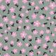 SWEAT MELANGE FLOWERS - DARK MINT MELANGE