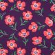 SOFT SWEAT FLOWERS - BORDEAUX